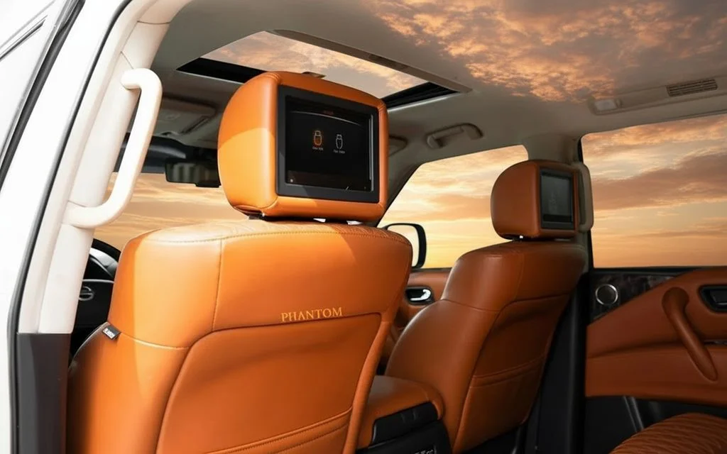 Nissan Patrol 2020 leather seats and cabin – rental in Dubai