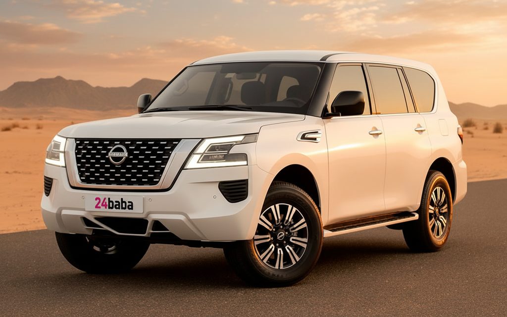 Nissan Patrol 2023 White cover image – rental in Dubai