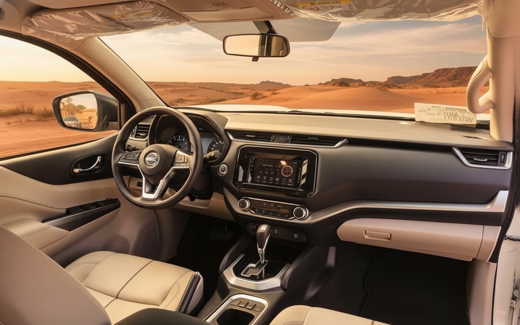 Nissan X Terra 2021 interior view showing trim – rental in Dubai