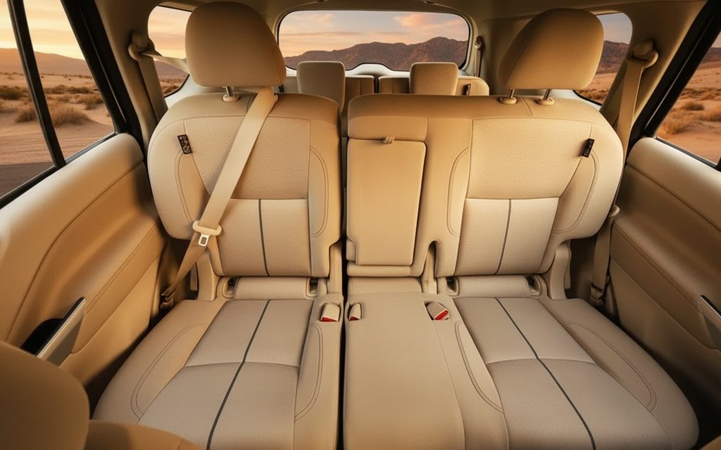 Nissan X Terra 2022 interior view showing trim – rental in Dubai