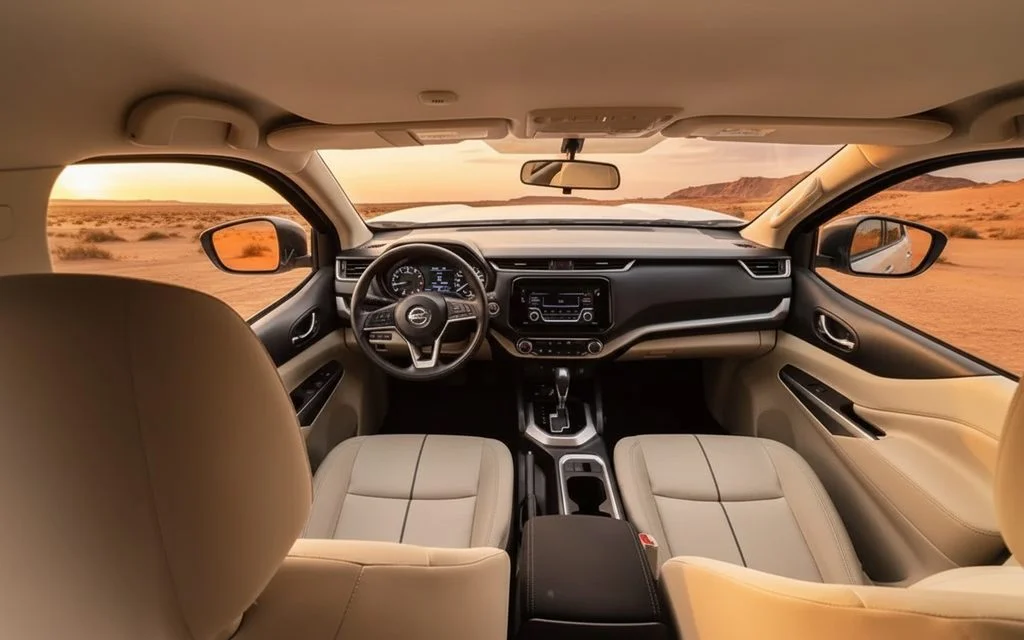 Nissan X Terra 2022 interior view showing trim – rental in Dubai