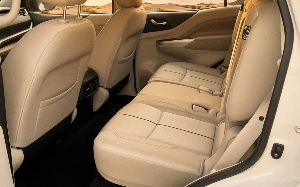 Nissan X Terra 2024 leather seats and cabin – rental in Dubai