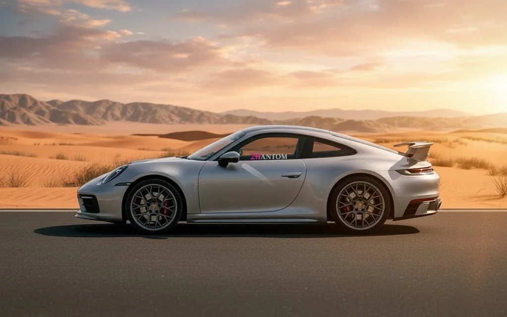 Porsche 911 2021 Grey side profile