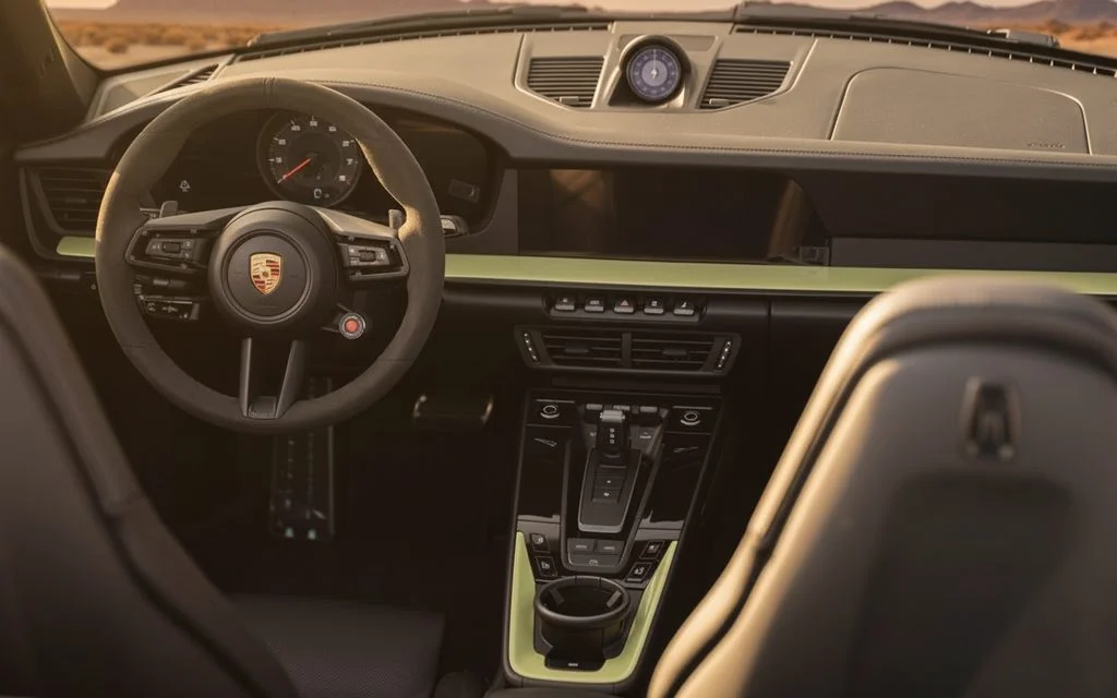 Porsche 911 2025 interior view showing trim