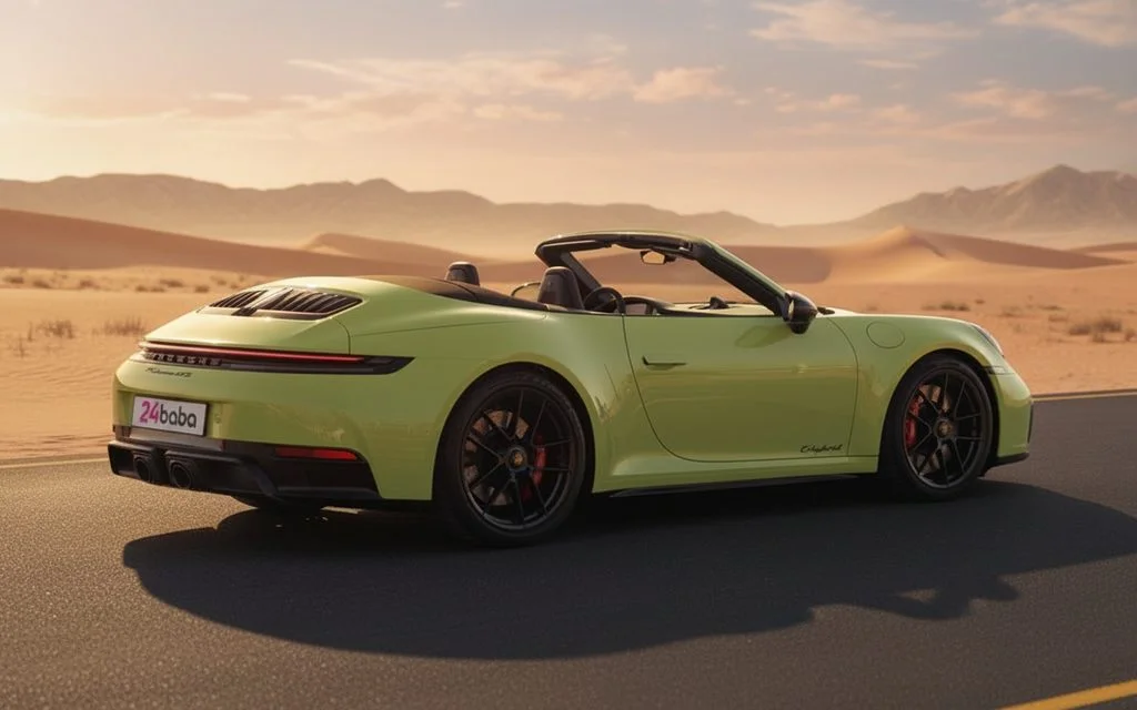 Porsche 911 2025 Yellow side profile