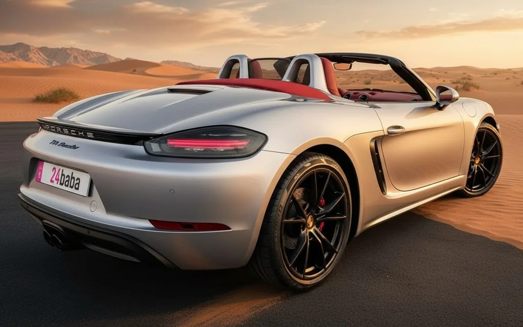 Porsche Boxster 2024 Silver side profile