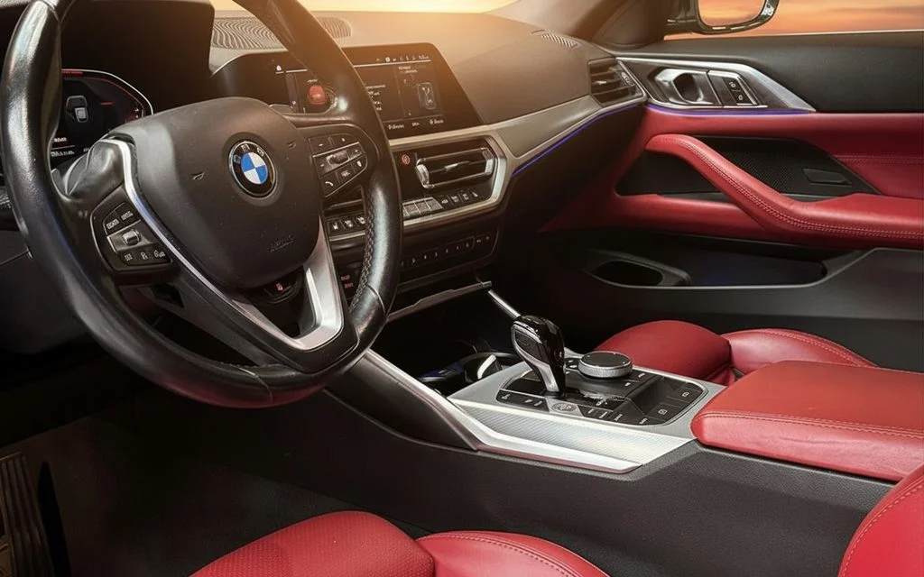 Bmw 430 2022 interior view showing trim