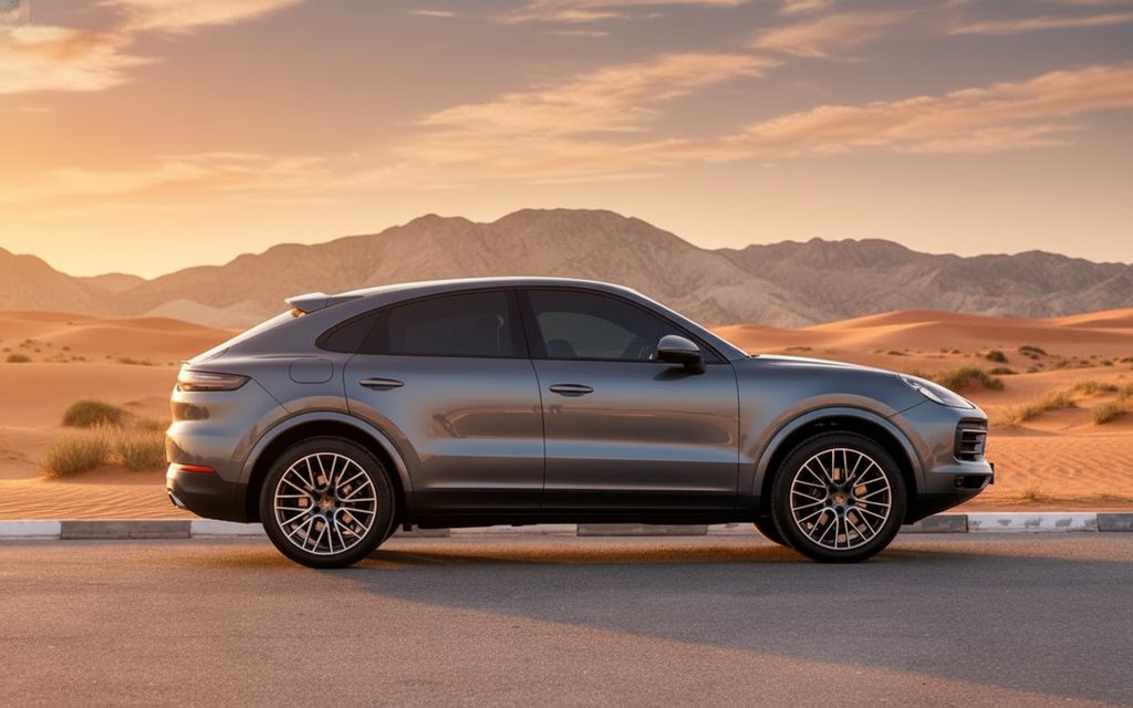 Porsche Cayenne 2022 Grey side profile
