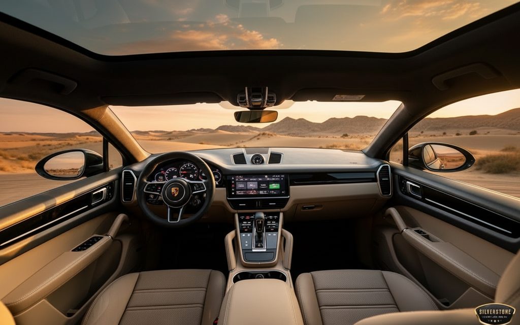 Porsche Cayenne 2022 interior view showing trim