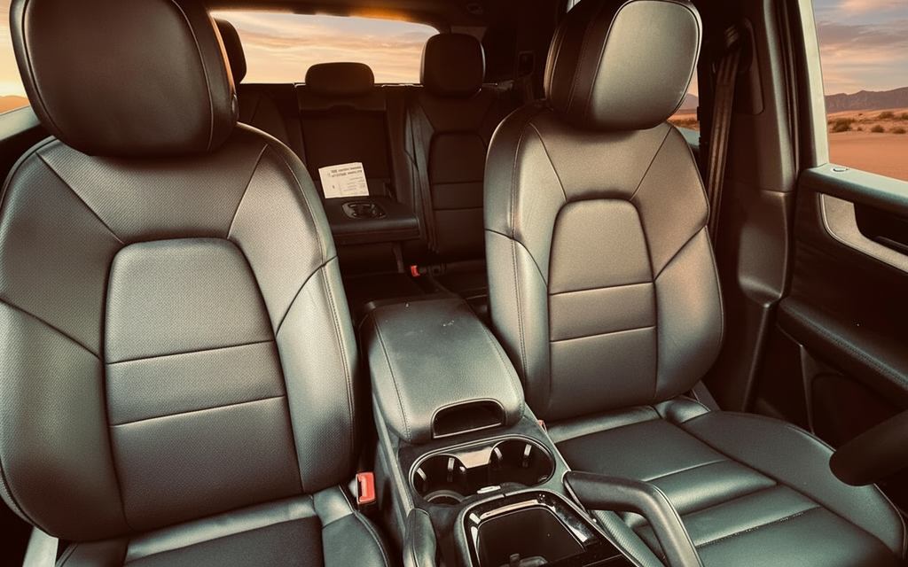 Porsche Cayenne 2024 leather seats and cabin