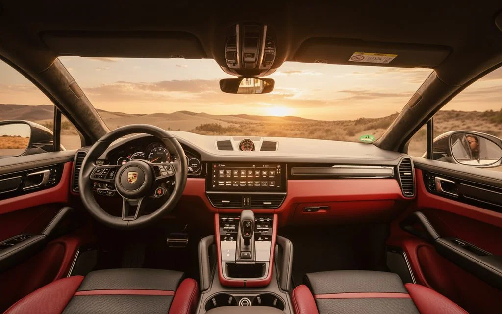 Porsche Cayenne 2022 interior view showing trim