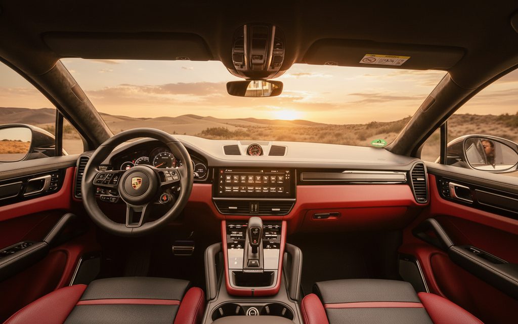 Porsche Cayenne 2022 interior view showing trim