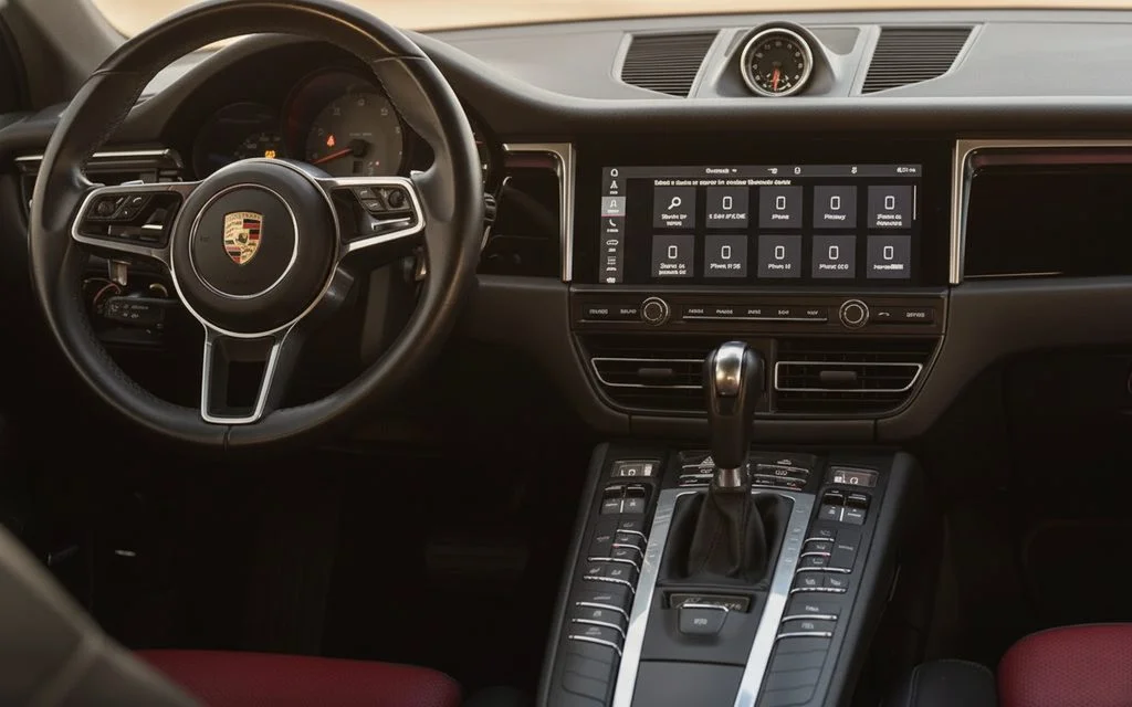 Porsche Macan 2023 interior view showing trim