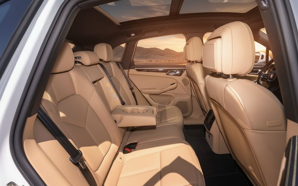 Porsche Macan 2024 leather seats and cabin