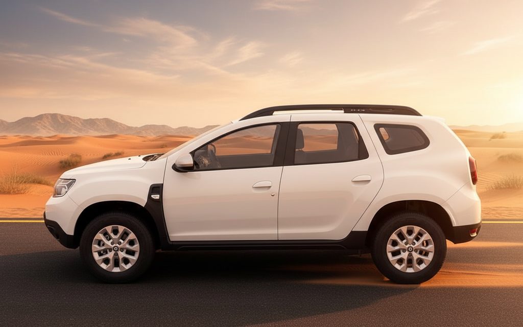 Renault Duster 2020 White side profile