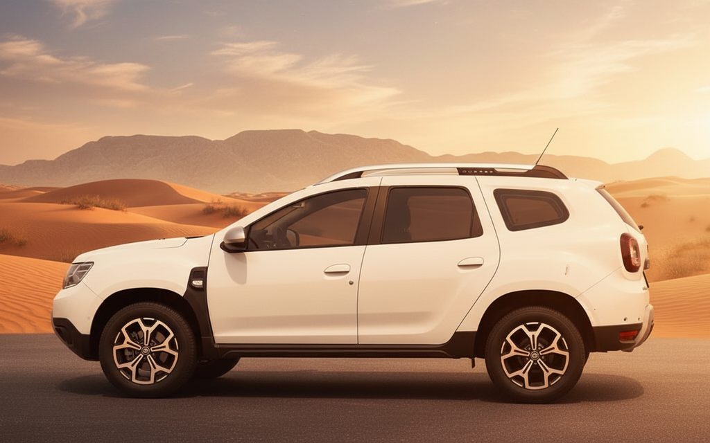 Renault Duster 2025 White side profile