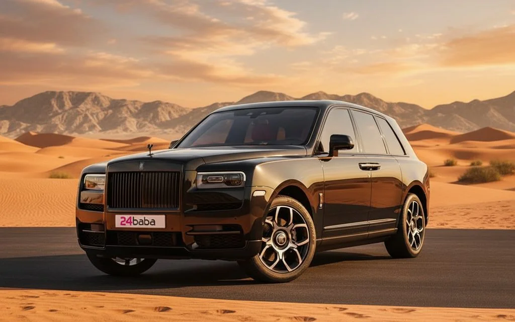 RollsRoyce Cullinan 2022 Black front view with headlights