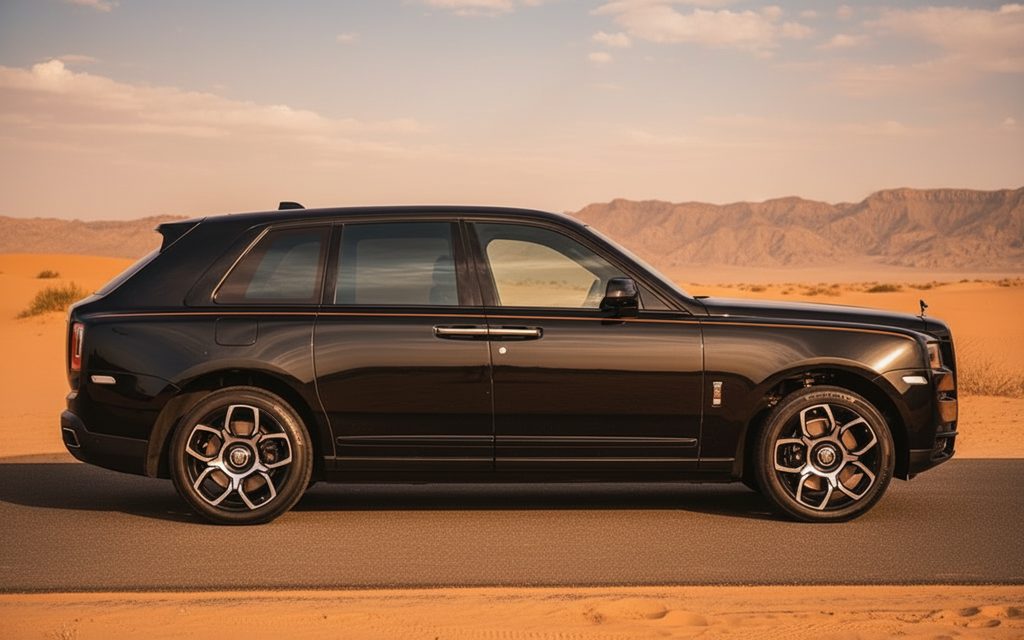 RollsRoyce Cullinan 2022 Black side profile