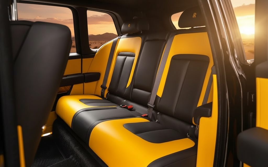 Rolls-Royce Cullinan 2022 leather seats and cabin
