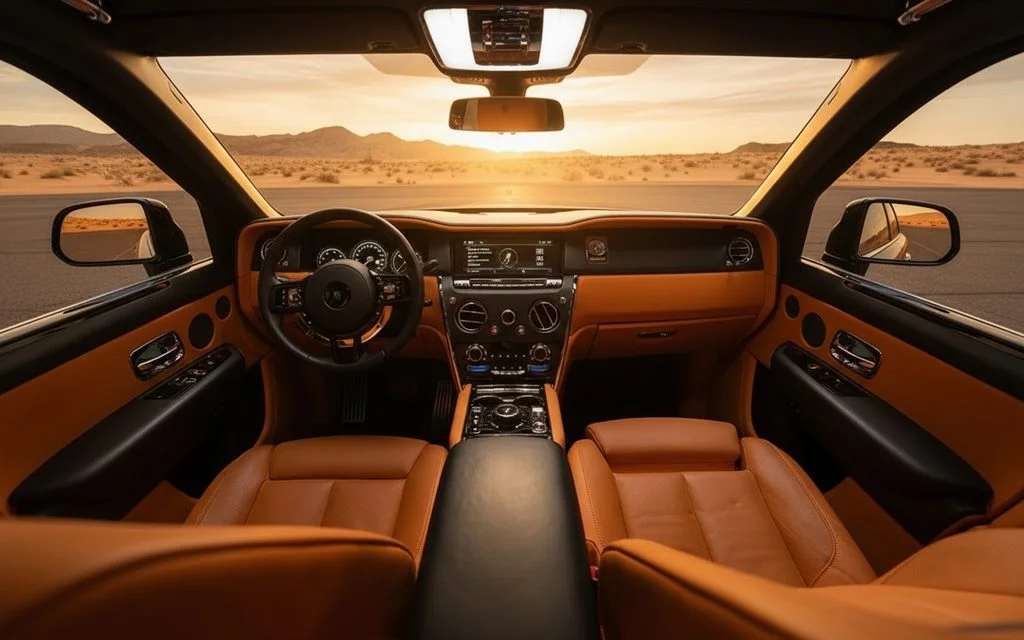 RollsRoyce Cullinan 2023 interior view showing trim
