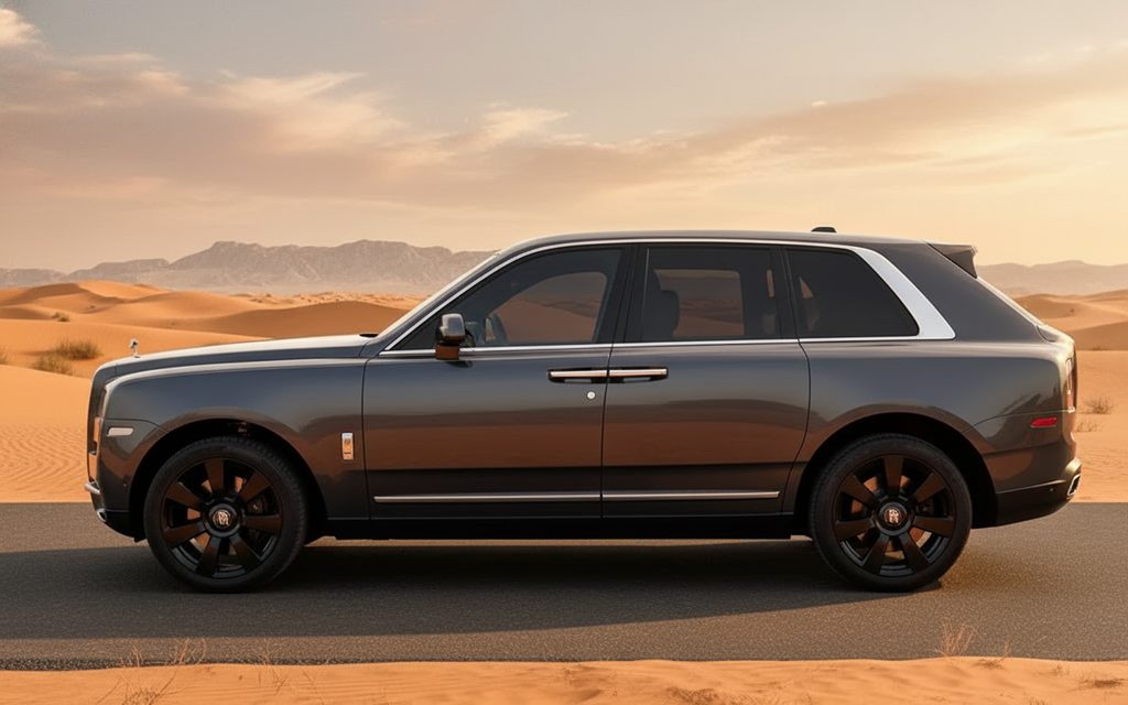 RollsRoyce Cullinan 2025 Dark Gray side profile