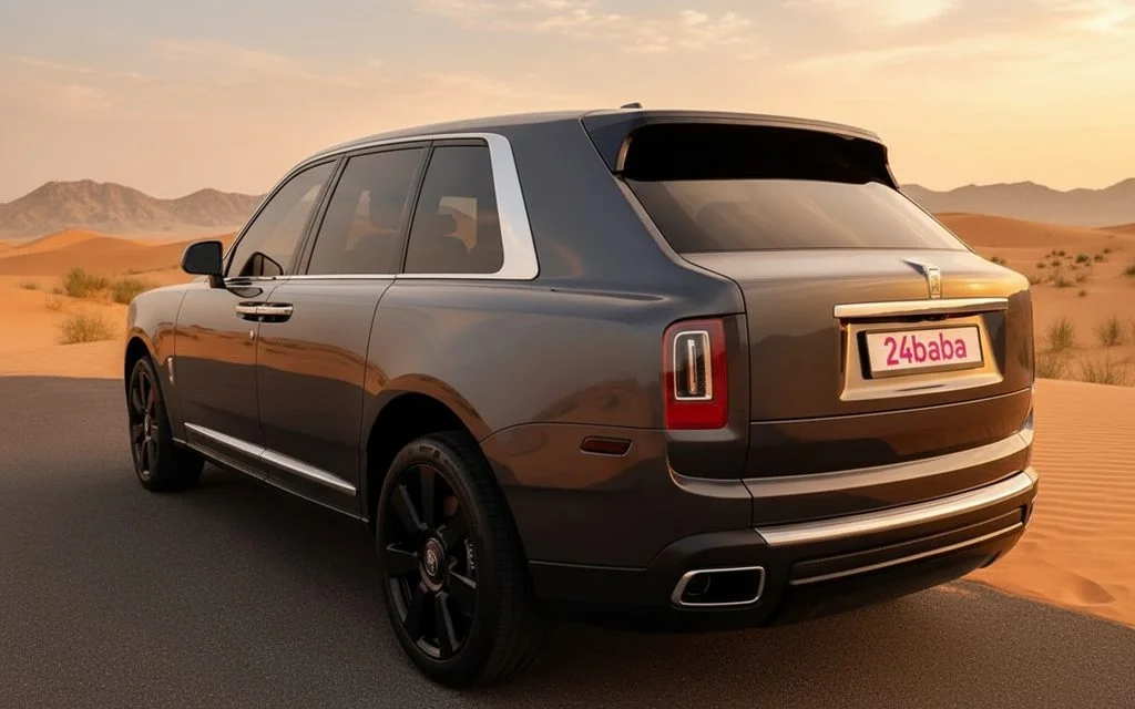 RollsRoyce Cullinan 2025 Dark Gray rear view showing taillights