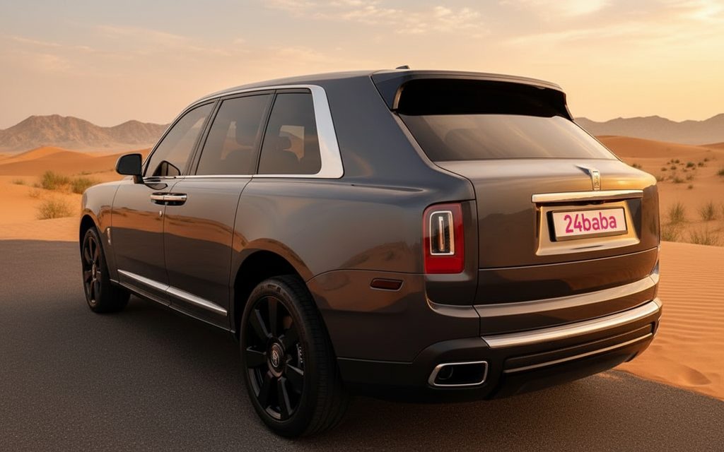 RollsRoyce Cullinan 2025 Dark Gray rear view showing taillights