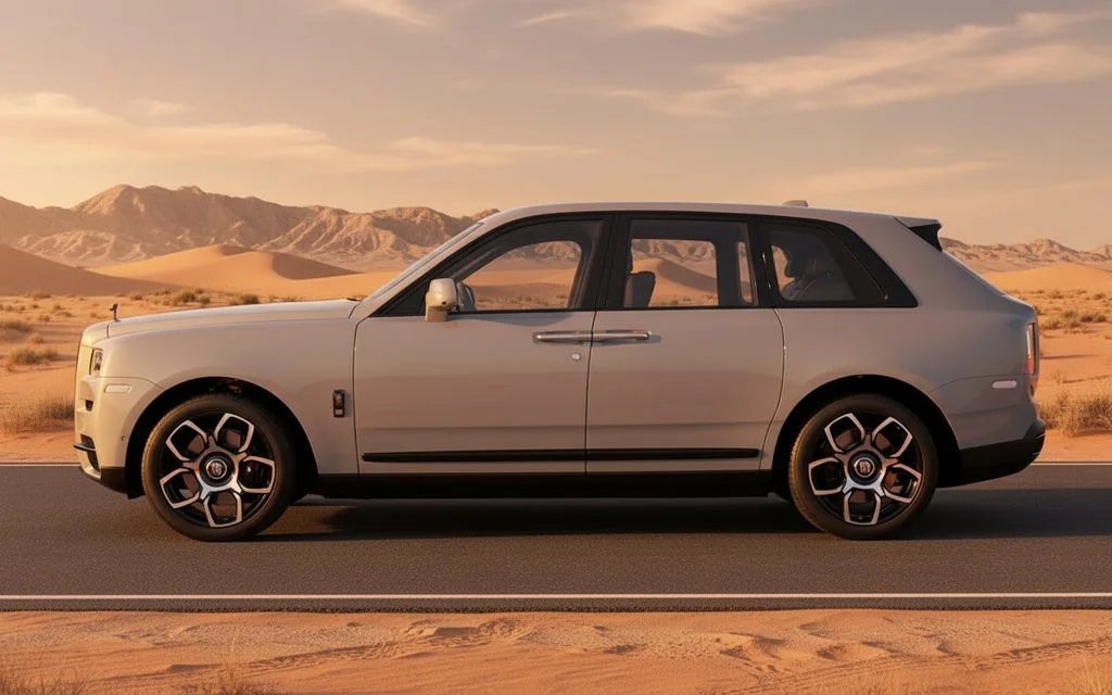 RollsRoyce Cullinan 2024 Silver side profile