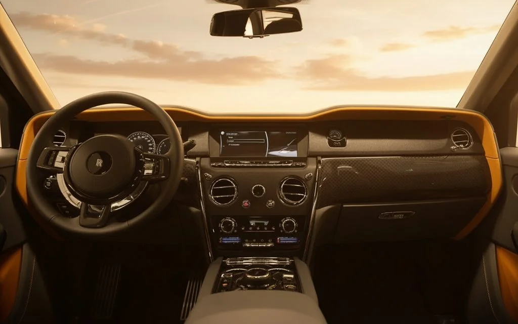 RollsRoyce Cullinan 2024 interior view showing trim