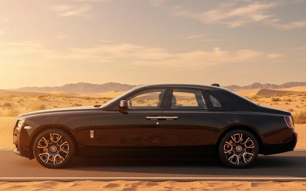 RollsRoyce Ghost 2024 Black side profile
