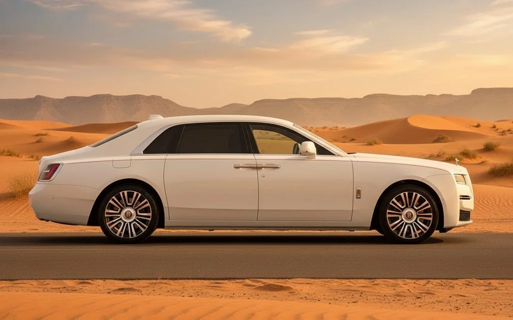 RollsRoyce Ghost 2022 White side profile