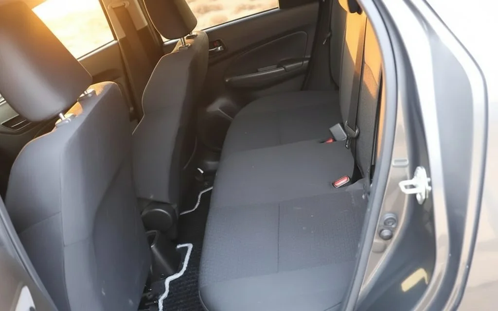Suzuki Swift 2022 leather seats and cabin – rental in Dubai