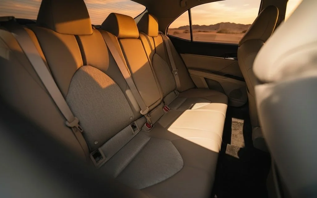 Toyota Camry 2023 leather seats and cabin – rental in Dubai