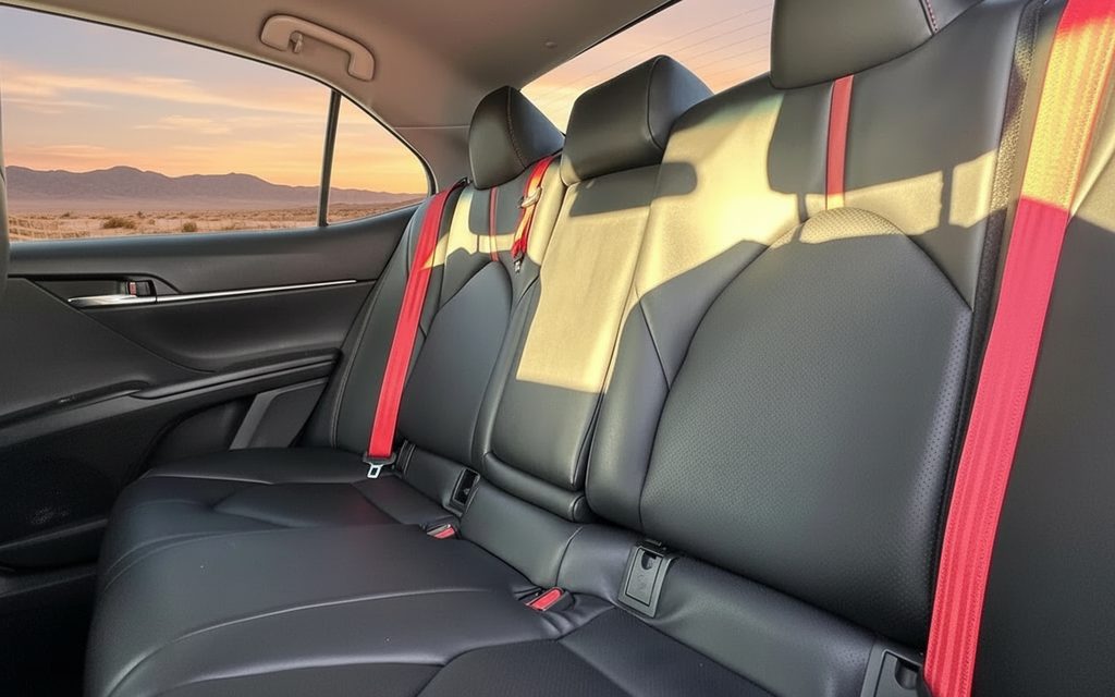 Toyota Camry 2020 leather seats and cabin – rental in Dubai