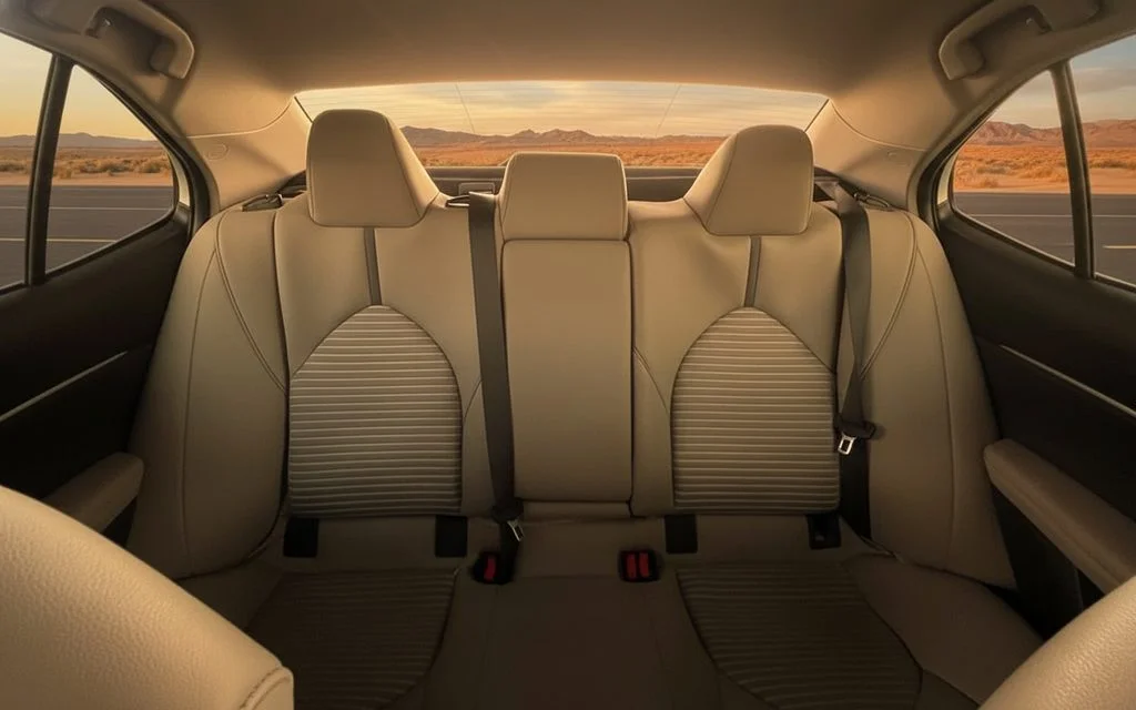 Toyota Camry 2022 leather seats and cabin – rental in Dubai