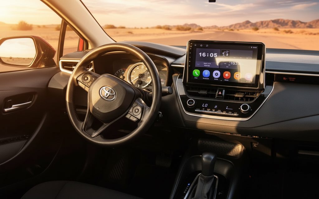 Toyota Corolla 2020 interior view showing trim – rental in Dubai