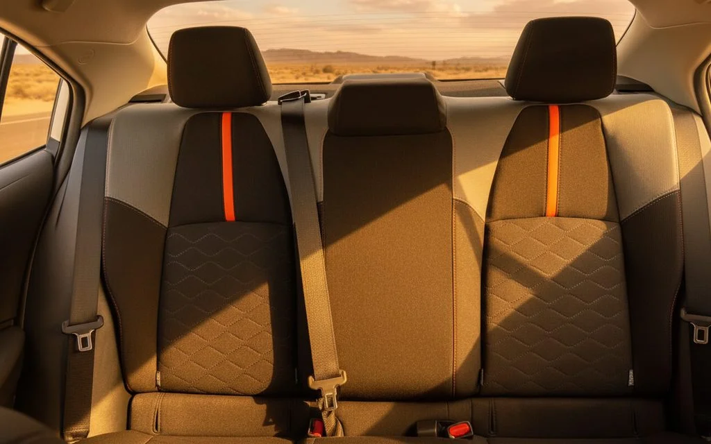 Toyota Corolla 2023 leather seats and cabin – rental in Dubai