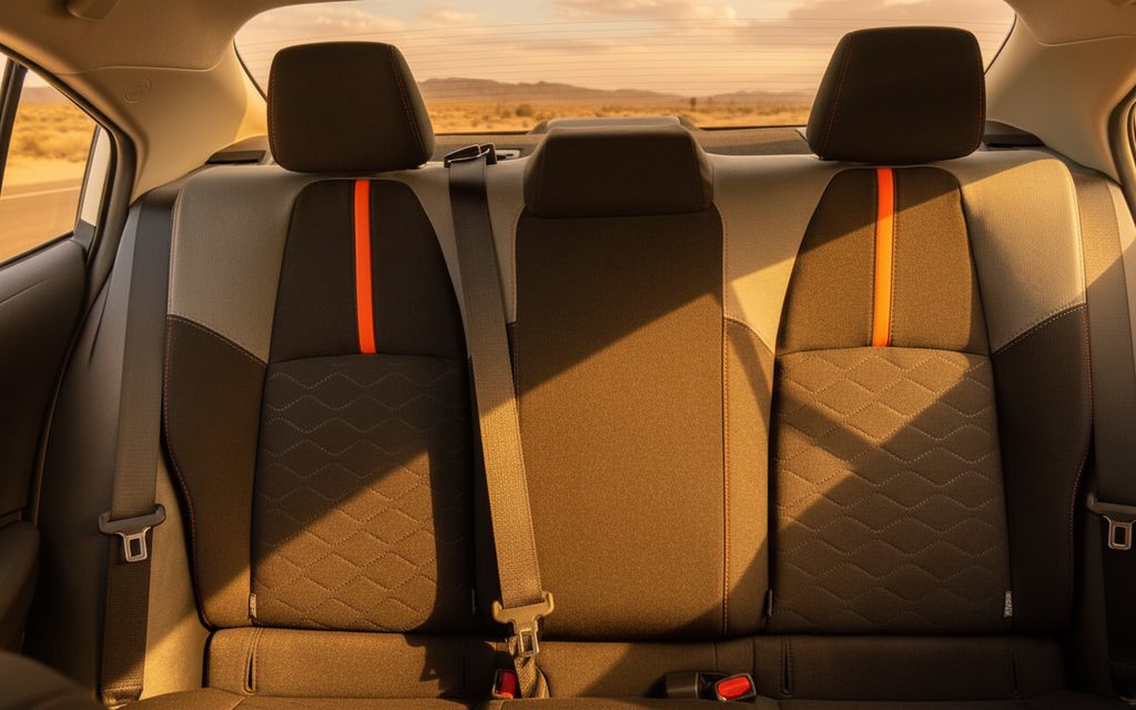 Toyota Corolla 2023 leather seats and cabin – rental in Dubai