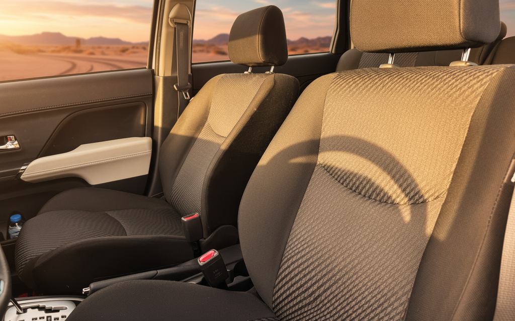 Toyota Rush 2023 leather seats and cabin – rental in Dubai