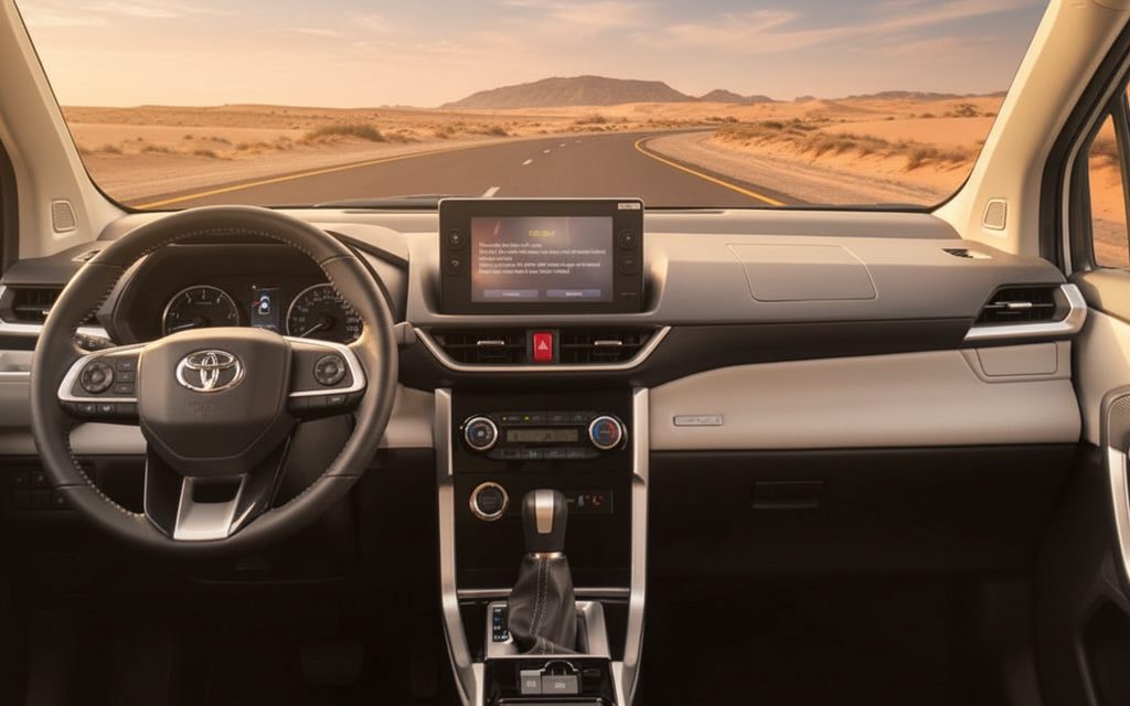 Toyota Veloz 2023 interior view showing trim – rental in Dubai