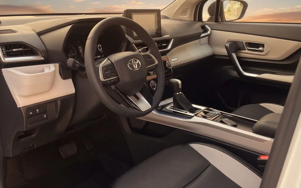 Toyota Veloz 2024 interior view showing trim – rental in Dubai