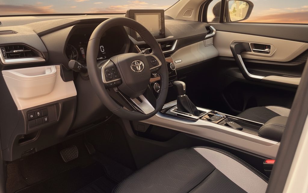 Toyota Veloz 2024 interior view showing trim – rental in Dubai