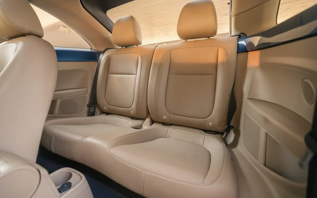 Volkswagen Beetle 2025 leather seats and cabin – rental in Dubai