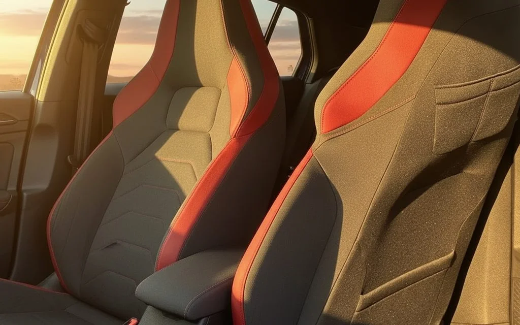 Volkswagen Golf 2023 leather seats and cabin – rental in Dubai