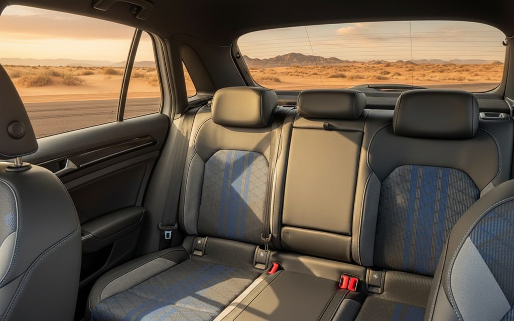 Volkswagen Golf 2024 leather seats and cabin – rental in Dubai