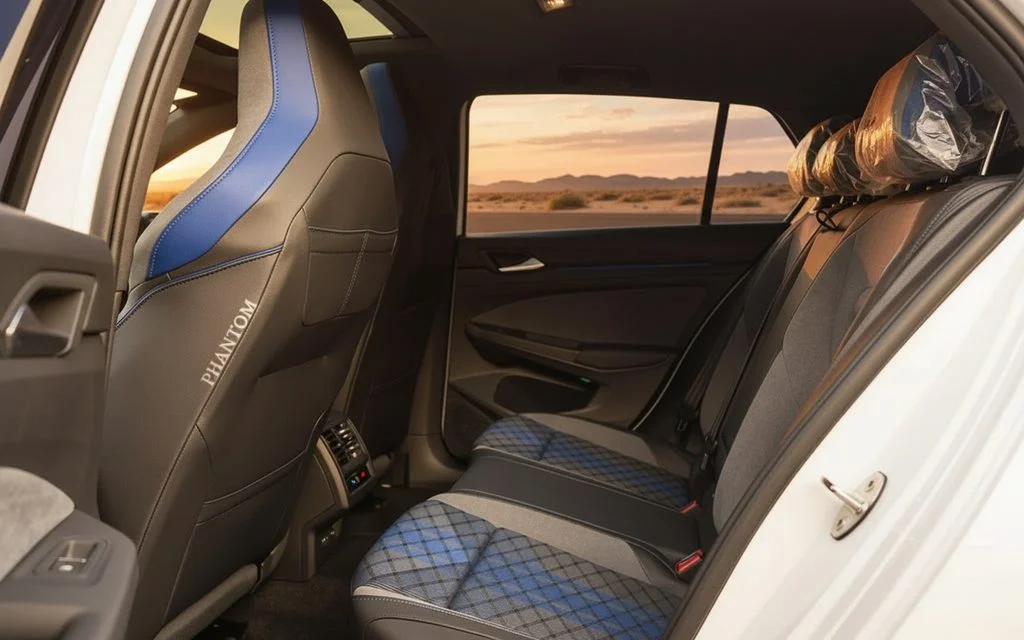 Volkswagen Golf 2024 interior view showing trim – rental in Dubai