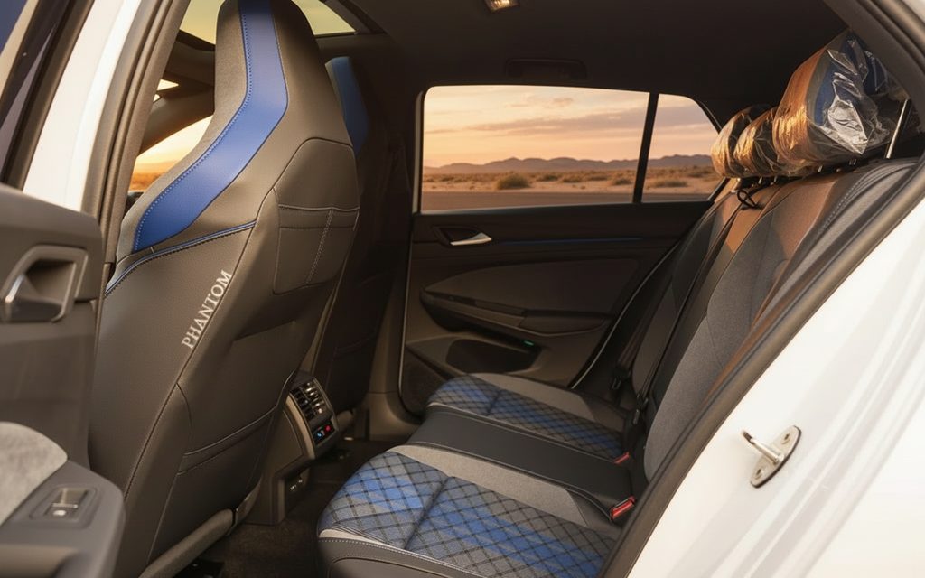 Volkswagen Golf 2024 interior view showing trim – rental in Dubai