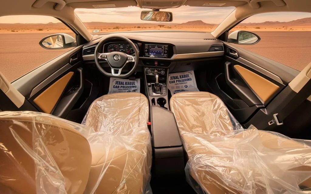 Volkswagen Jetta 2020 interior view showing trim – rental in Dubai