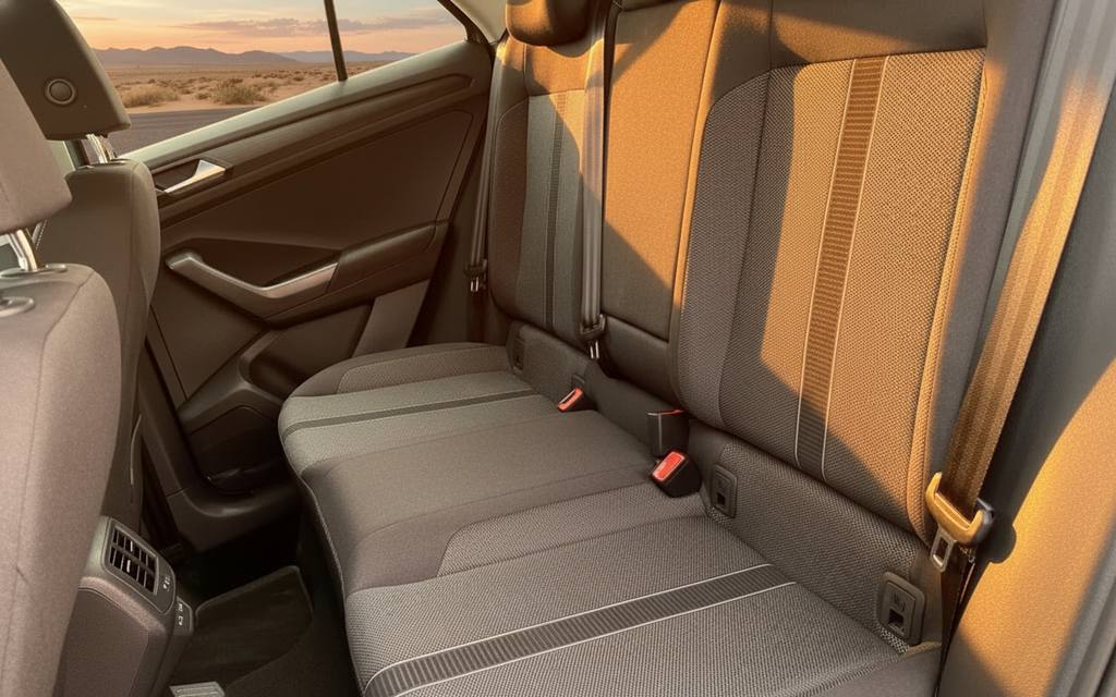 Volkswagen T Roc 2022 leather seats and cabin – rental in Dubai