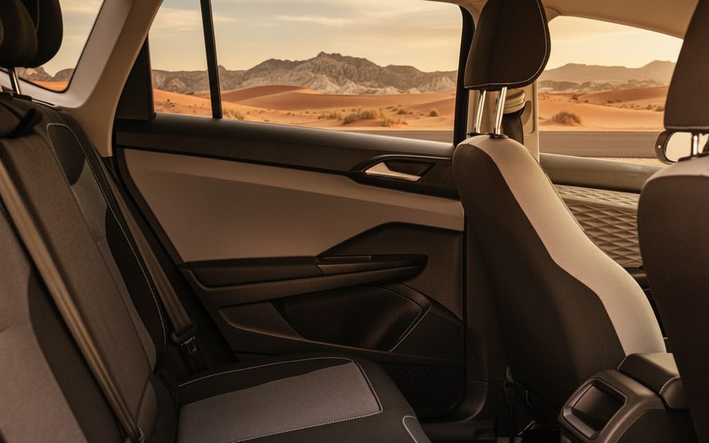 Volkswagen Taos 2022 leather seats and cabin – rental in Dubai
